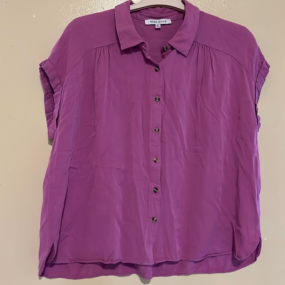 Rose & Olive Women’s   Button-Down Shirt Size LX
